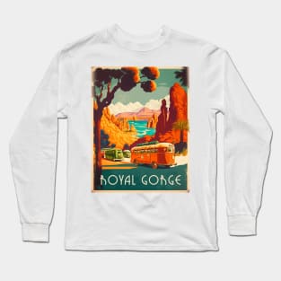 Royal Gorge Arkansas Vintage Travel Art Poster Long Sleeve T-Shirt